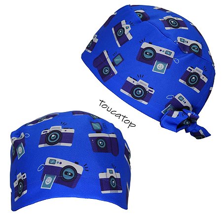 Gorro Cirúrgico, Câmeras Fotográficas, Azul