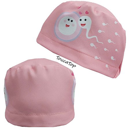 Gorro Cirúrgico, Espermatozoide e Óvulo Apaixonados, Salmão