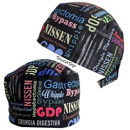 Gorro, Nuvem de Palavras, Cirurgia Digestiva, Gastroenterologia, Preto