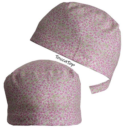 Gorro Cirúrgico, Greys Anatomy, Floral, Arizona, Rosa