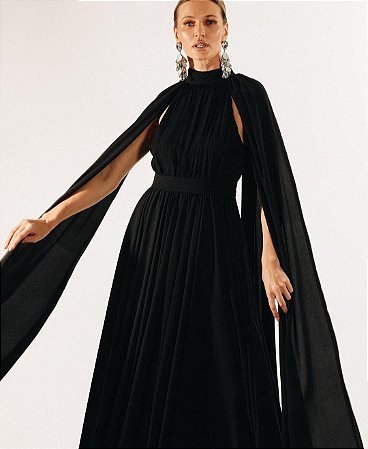 Vestido Longo de Capa Closet