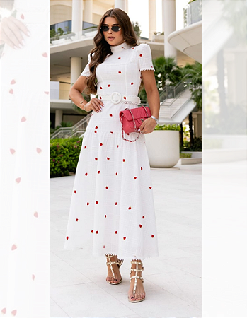 Vestido Midi Moranguinho