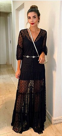 macaquinho vestido tule