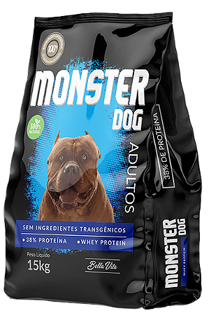 Ração Monster Dog 15kg Para Cães De Alta Performance ( adulto )
