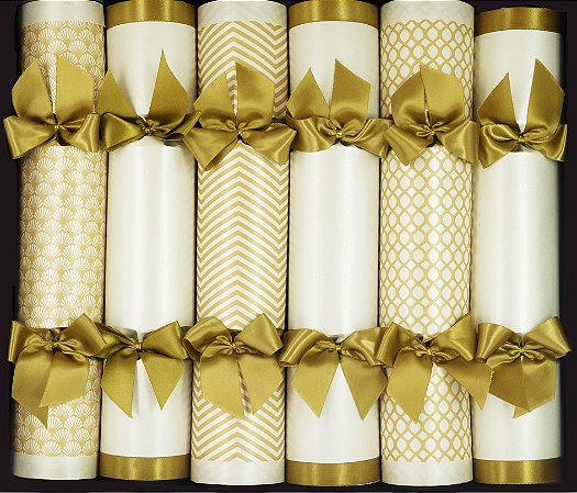 DELUXE CRACKERS - ESTAMPA OURO E BRANCO