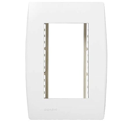 ILUS PLACA C/SUPORTE 4X2 3 MÓDULOS BRANCO -SOPRANO