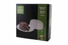 PORTA BOLO INOX 31CM TAMPA EM ACRILICO imperial