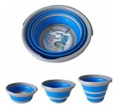 Balde de Silicone Dobrável Retrátil Flexível 10 Litros utimix