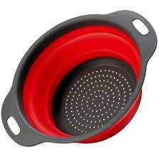 Escorredor de Silicone Dobravel para Macarrão Legumes Verduras utimix