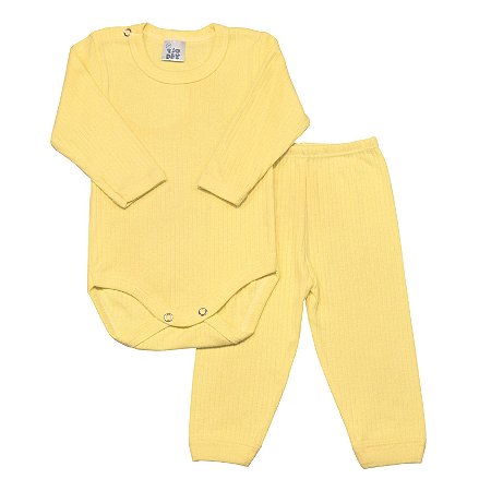 Conjunto Básico Manga Longa Body E Calça Amarelo - Elefante Amarelo - Roupa  Infantil e Bebê Online | Loja Elefante Amarelo