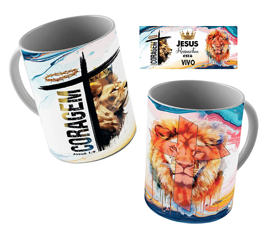 Jesus Ressuscitou - Caneca de Cerâmica