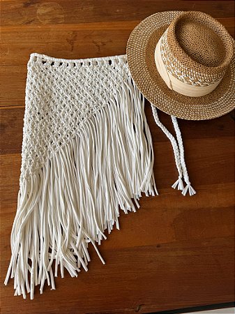 SAIA MACRAMÊ BRANCA