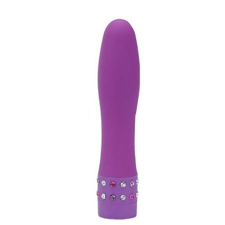 MINI VIBRADOR DIAMOND - PERSONAL EM SILICONE MACIO COM MULTIVELOCIDADE - 10,5 X 2 CM | COR: LILÁS