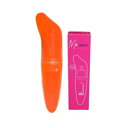 VIBRADOR GOLFINHO PONTO G COM TOQUE AVELUDADO 13 CM - COR LARANJA