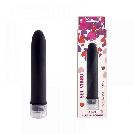 YOUVIBE PERSONAL - VIBRADOR PERSONAL MULTIVELOCIDADE TEXTURA AVELUDADA 13 CM - COR PRETA