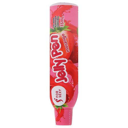 FORSEXY JELLY PEN - CANETA COMESTÍVEL - SABOR MORANGO - 35ML