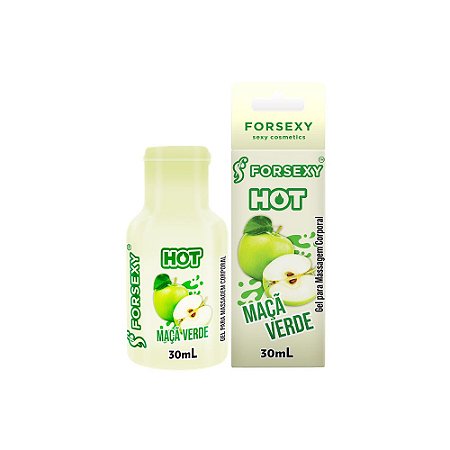 FORSEXY GEL HOT COMESTÍVEL - MAÇÃ VERDE - 30ML