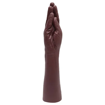 PUNHO ESTICADO PARA FISTING - 40 X 6 CM - COR CHOCOLATE
