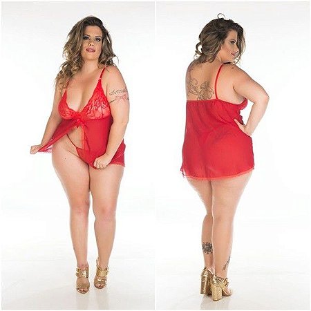 Camisola sensual lingerie sexy plus size gg