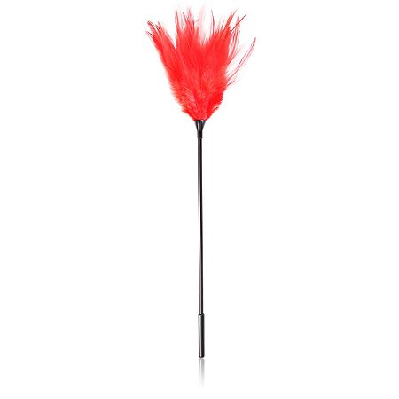 PLUMEIRO 46 CM COM CABO - VERMELHO