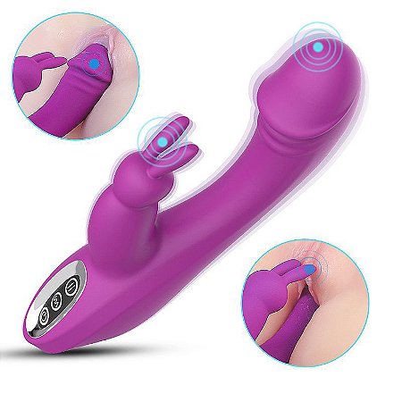S-HANDE NAUGHTY U - VIBRADOR RECARREGÁVEL, ESTIMULADOR DE CLITÓRIS E PONTO G - 20,6 X 4 CM