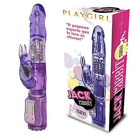 Jack rabbit nano lilás - vibrador rotativo