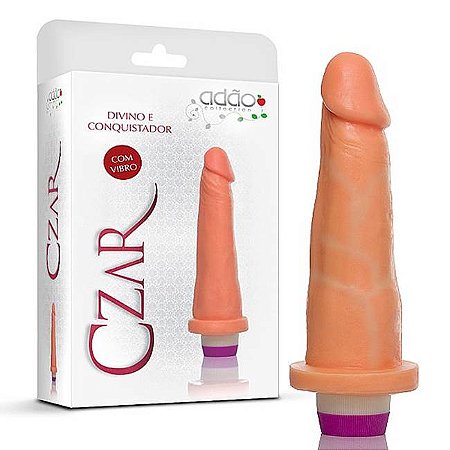 Pênis realístico vibrador 16x4cm - Czar08