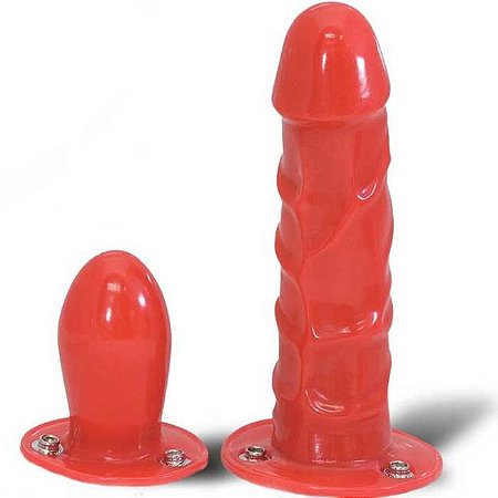 Cinta com pênis e plug com vibração - vibrating butt dong strap on