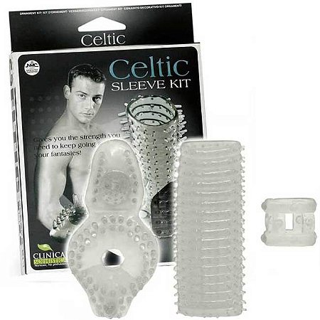 Kit com capa e anéis penianos - celtic sleeve kit  pp