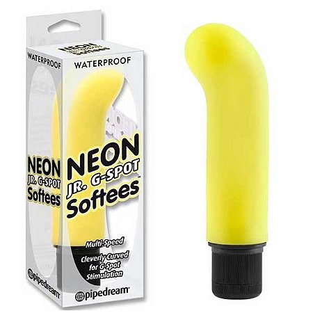 Vibrador ponto g de multivelocidade - neon jr. g-spot softees