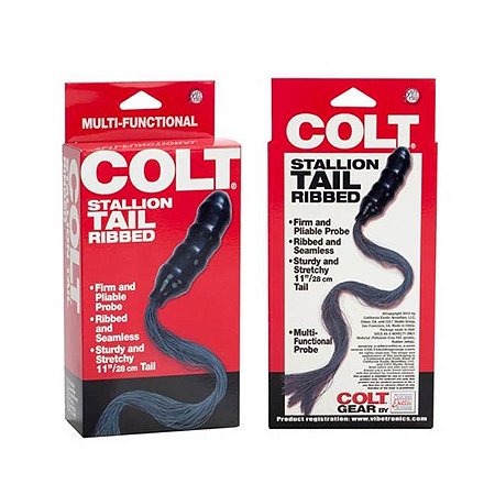 Plug anal com chicote - colt stallion tail