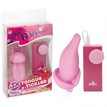 Estimulador clitoriano com formato de língua - tongue tickler