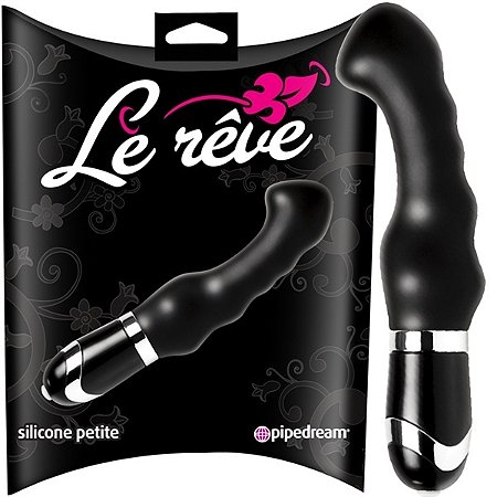 Massageador ponto g e próstata - le rêve silicone petite black