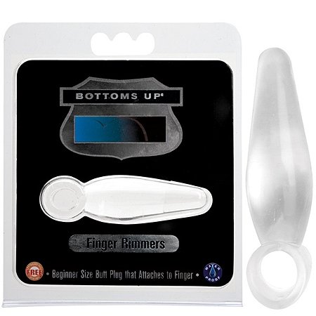 Plug anal mini 7.5cm transparente - fingers rimmers