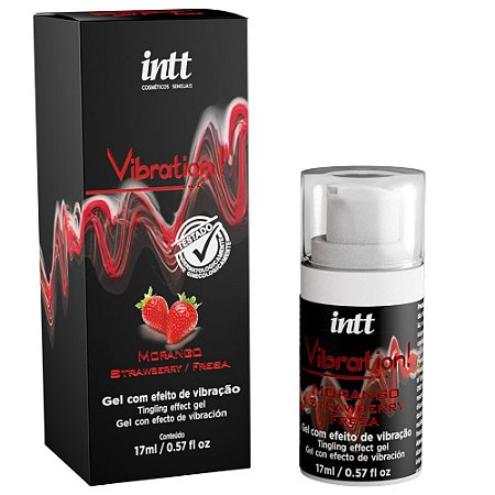 INTT VIBRATION MORANGO - GEL VIBRADOR LÍQUIDO SABOR MORANGO