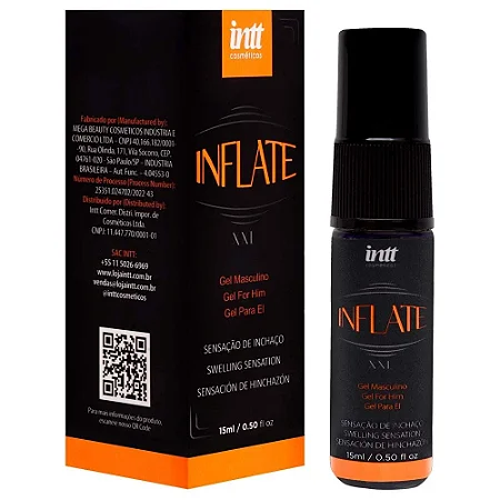 INTT INFLATE - GEL SPRAY DO CRESCIMENTO PENIANO - 15 ML