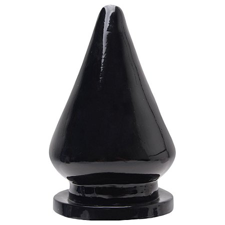 Plug anal gigante 20x12cm - cor preta