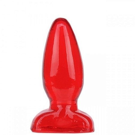Plug anal vermelho 10x3.5cm