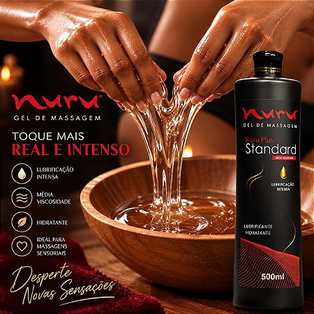 Nuru Standard 500ml — Gel de Média Viscosidade para Massagem Japonesa Corpo a Corpo