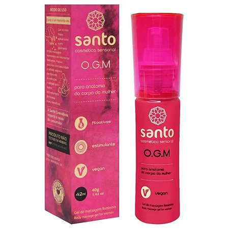 SANTO COSMÉTICOS VEGANO OGM (orgasm) - GEL estimulador do Ponto G -  40gr