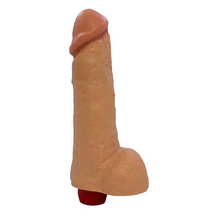 REAL PETER ROCCO - PÊNIS REALÍSTICO COM VIBRADOR 22.5X6CM - COR BEGE