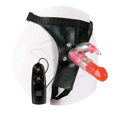 Cinta com pênis - jack rabbit vibrador rotativo - strapon