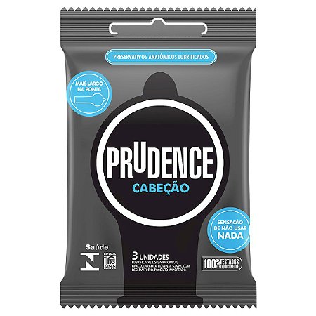 Preservativo camisinha prudence cabeção - 3uni