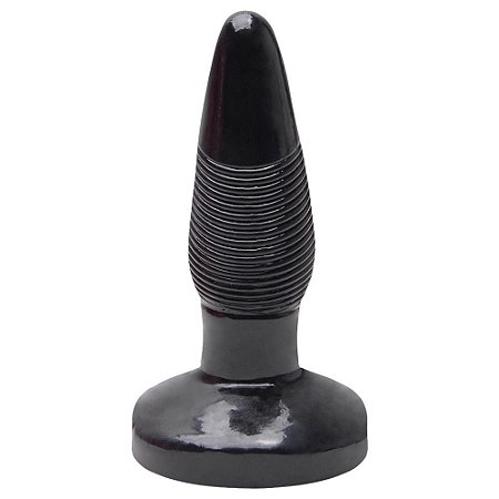 PLUG ANAL 15X3,7CM - COR PRETO