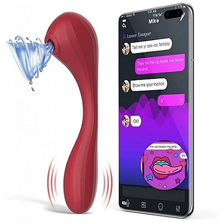 Magic Motion Bobi - Vibrador 2 em 1 com vibração e sucção RECARREGÁVEL CONTROLE VIA APP CELULAR INTERNET