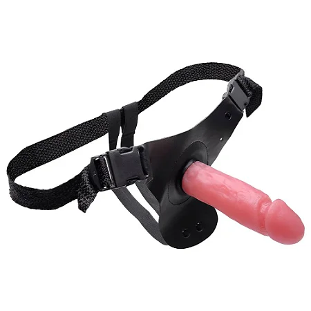 CINTA COM PRÓTESE REALÍSTICA 15CM - COR BEGE