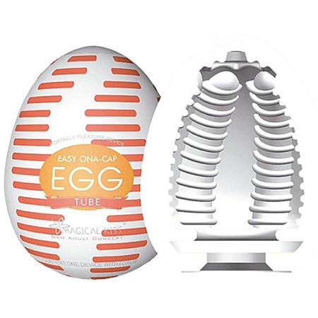 EGG MAGICAL KISS - MASTURBADOR MASCULINO EM FORMA DE OVO - MODELO TUBE