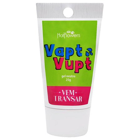 HOT FLOWERS VEM TRANSAR - VAPT VUPT - LUBRIFICANTE NEUTRO - 25GR