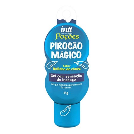 INTT POÇÕES - PIROCÃO MÁGICO - GEL EXCITANTE MASCULINO PROVACADOR DE EREÇÃO COMESTÍVEL AROMA BOLINHO DE CHUVA - 15GR