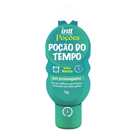 INTT POÇÕES - POÇÃO DO TEMPO - RETARDANTE DE EJACULAÇÃO SABOR MENTA - 15GR